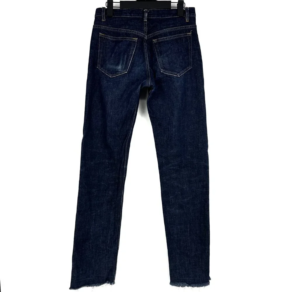A.P.C. Petit New Standard Straight Leg Cotton Mid Rise Dark Indigo Wash Jeans 29